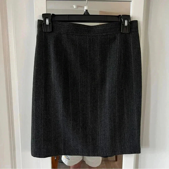 1041 Jill Sander Wool Skirt Size 38 Color Grey - Picture 1 of 7
